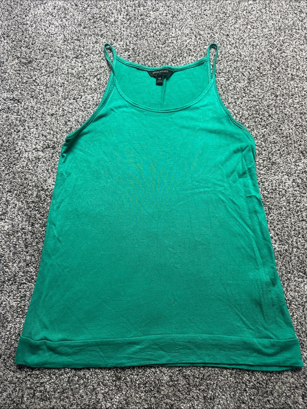 Banana Republic Green Scoop Neck Tank Top